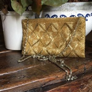 Gold Beaded Purse